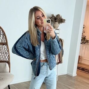 Bohme quilted bomber jacket EUC